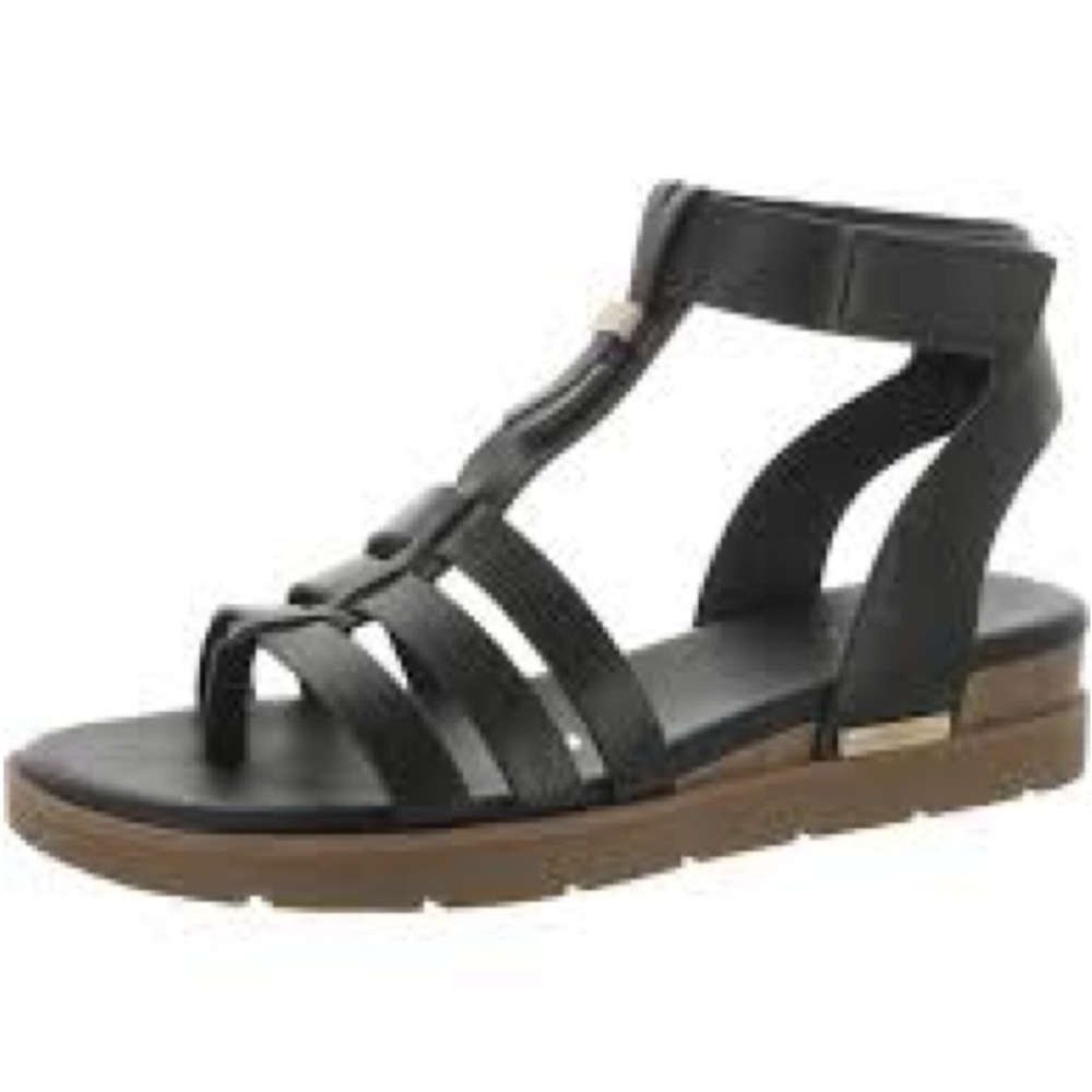 Black gladiator sandals